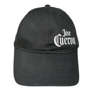 Jose Cuervo Slideback Baseball Cap Black One Size Adjustable Embroidered 6 Panel